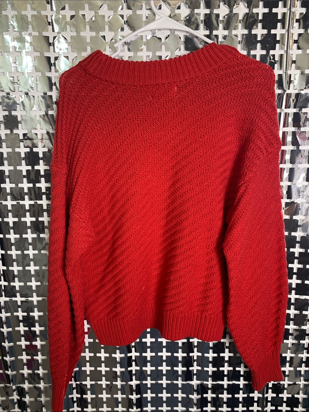 Universal Thread Bright Red Crewneck Sweater - Picture 4 of 4